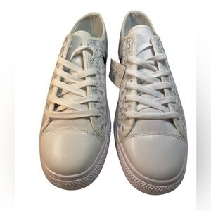 Corgi Mama Custom White Gray Corgi Pattern Sneakers Womens Size 10.5 New